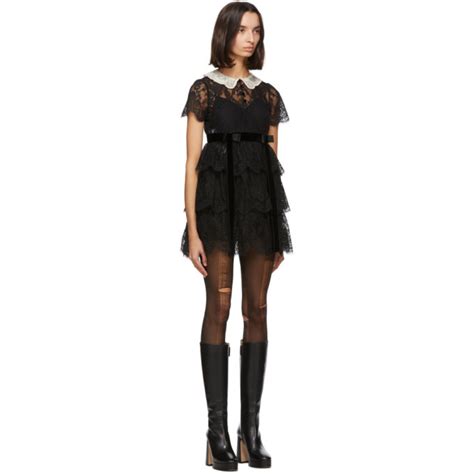 gucci black lace babydoll dress|baby gucci outlet.